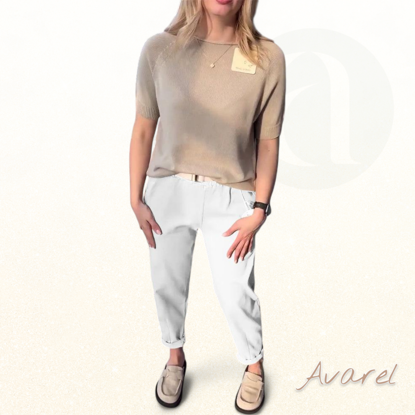 Hose im klassisch einfarbige Design – bequem und lässig in gerader Passform