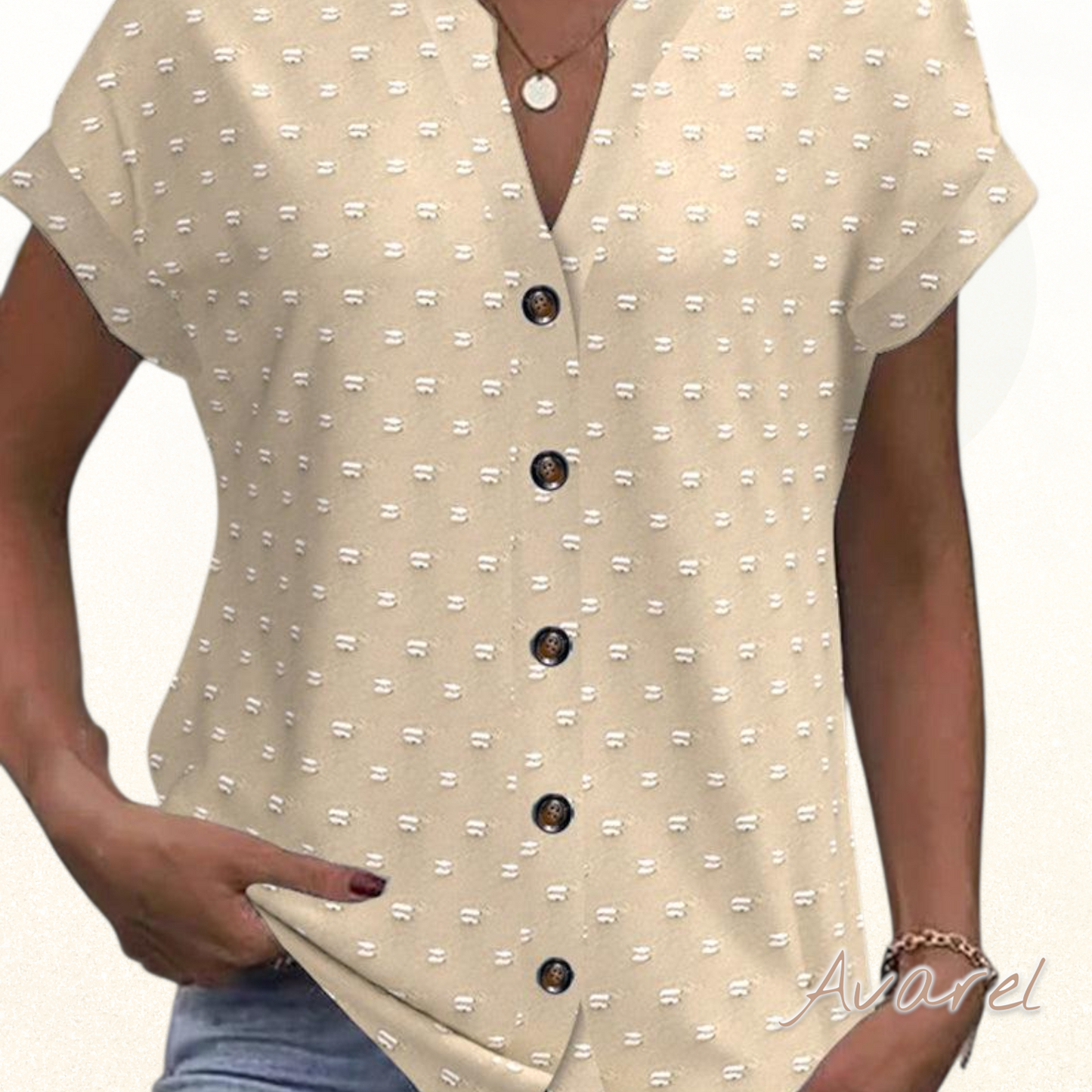 Eleganti blueti Bluse mit trendy Drop-Shoulder-Design