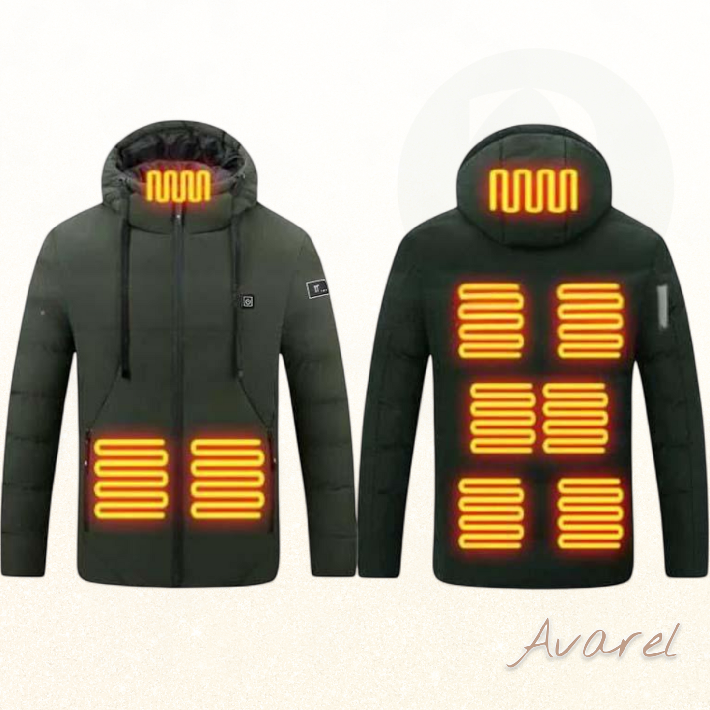 Komfortabli gepolsterte Jacke mit innovativer Heiztechnik für optimalen Komfort