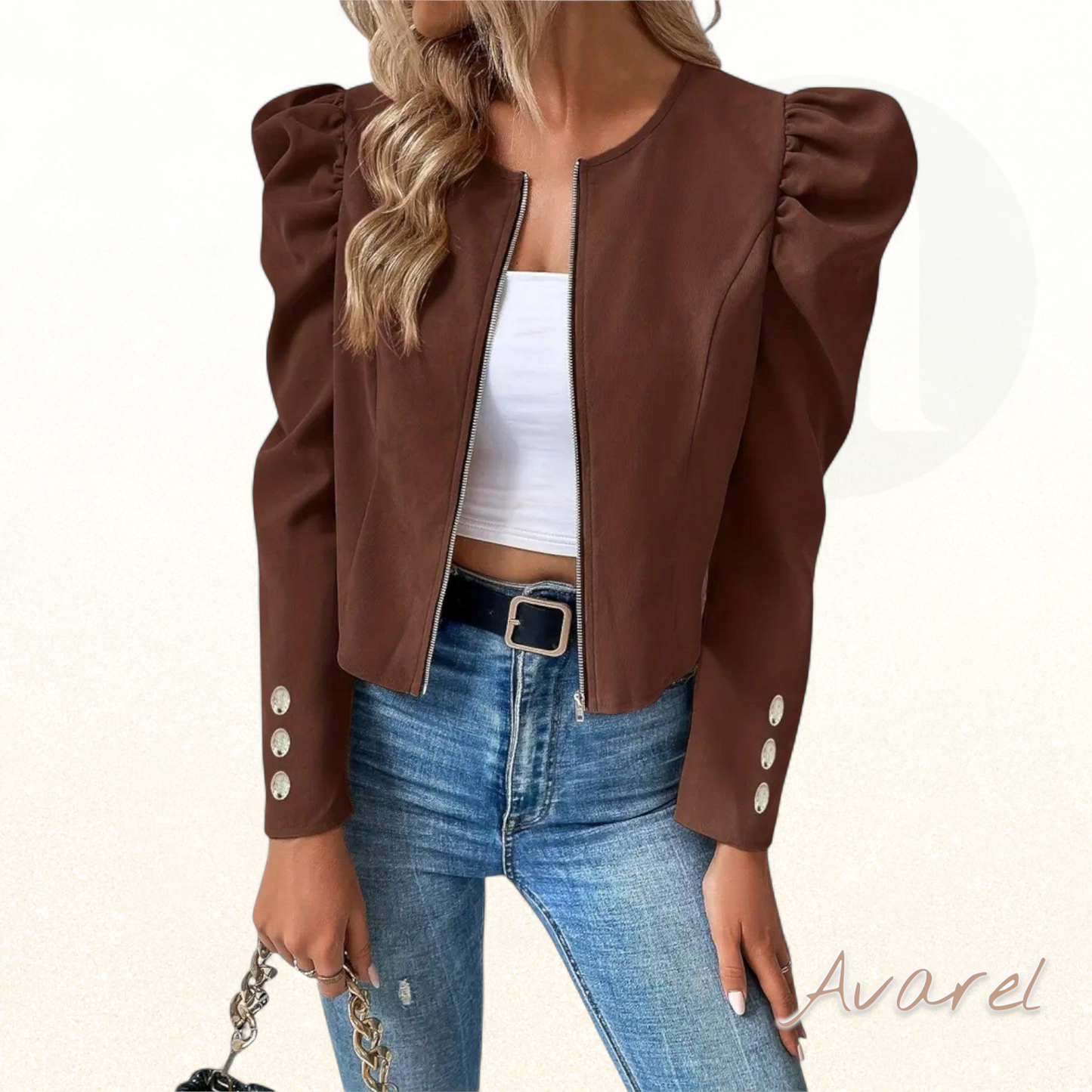 Chic Damen-Blazer mit Puffärmle – Verleih Ihrem Alltaglook Stil und Eleganz