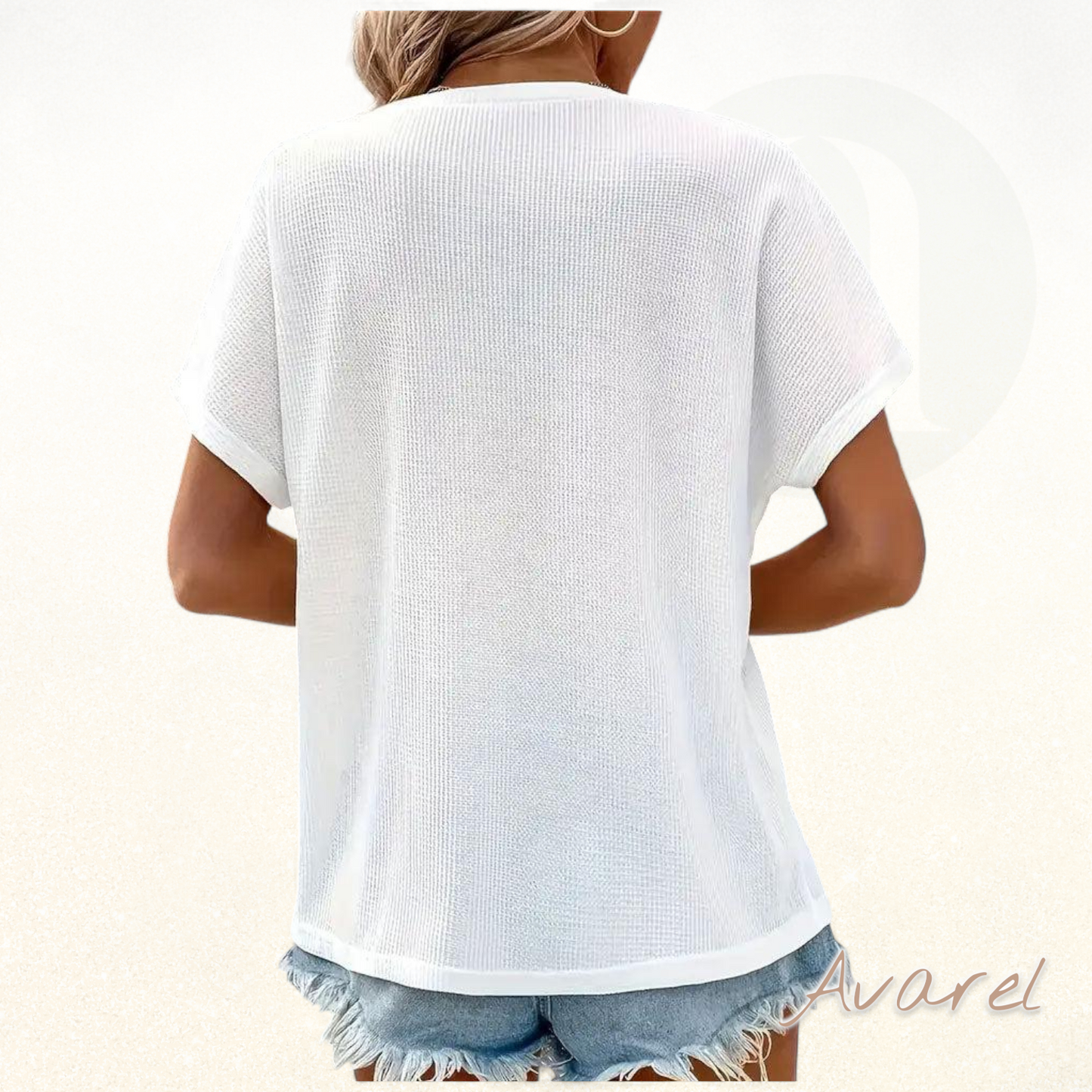 Stylischs Knopfleistent-Shirt mit Rondhals-Ausschnitt für maximale Komfort