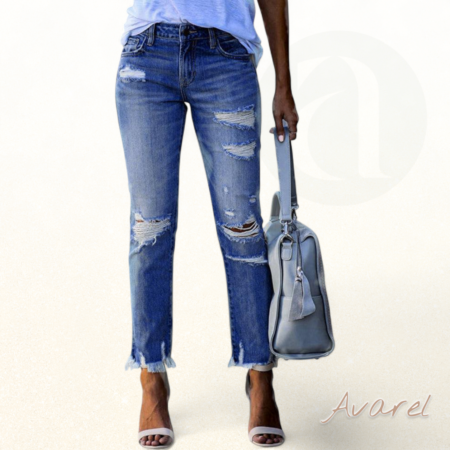 Stilvolle Damen-Chino mit hohem Bund für e eleganti Look