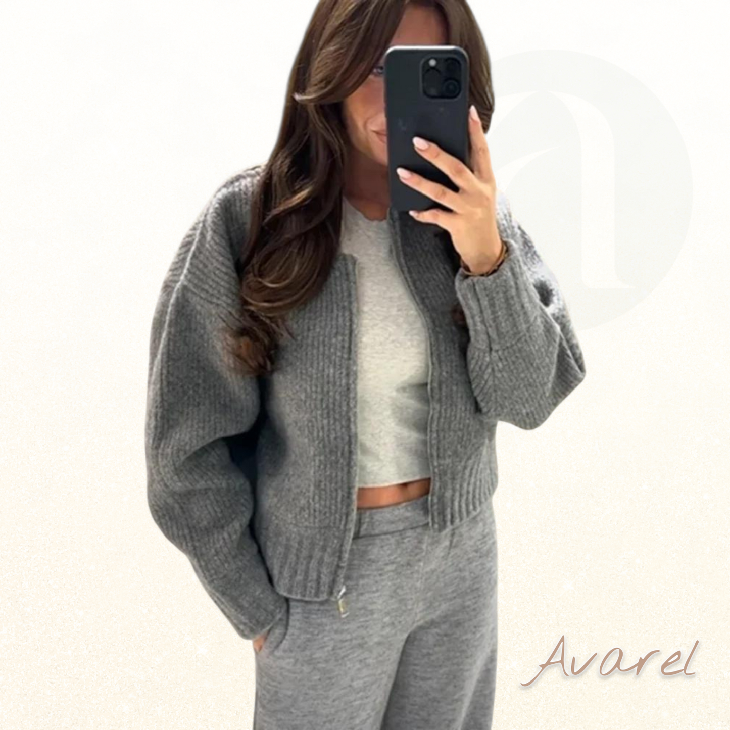 Frauem #Mäntel aus Strick mit Rundhals und Reissverschluss – Moderner Stil und maximaler Komfort