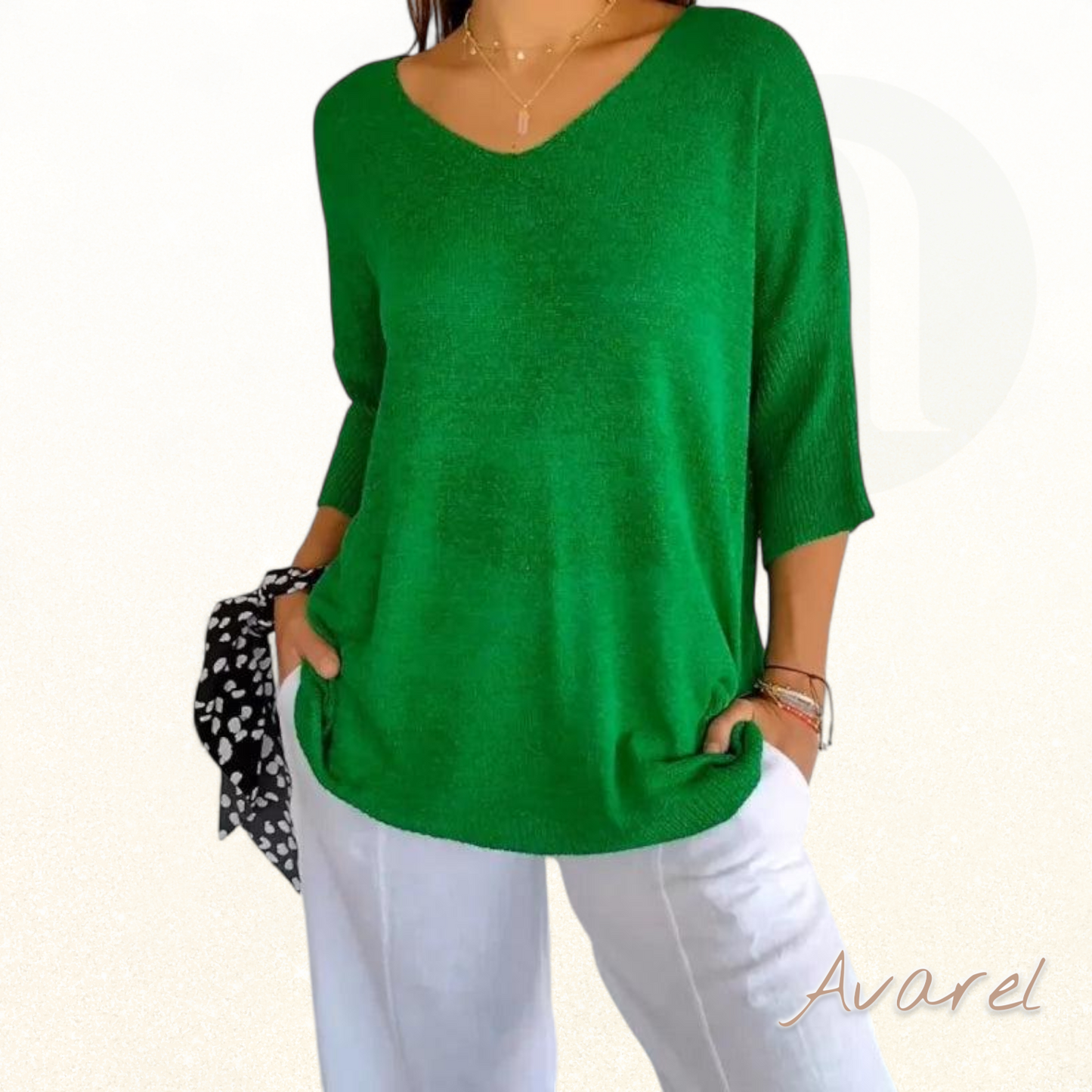 Kateria | Damenbluse mit V-Ausschnitt – modisch, bequem und stilvoll für dr perfekte Look