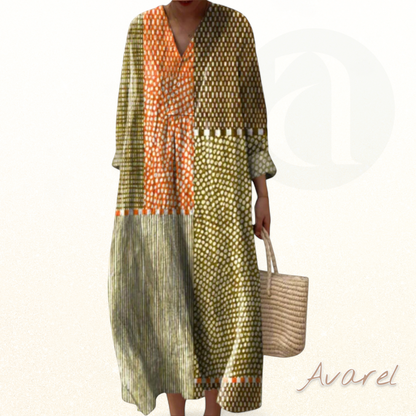 Elegant Kleid mit atemberaubendem geometrischem Design