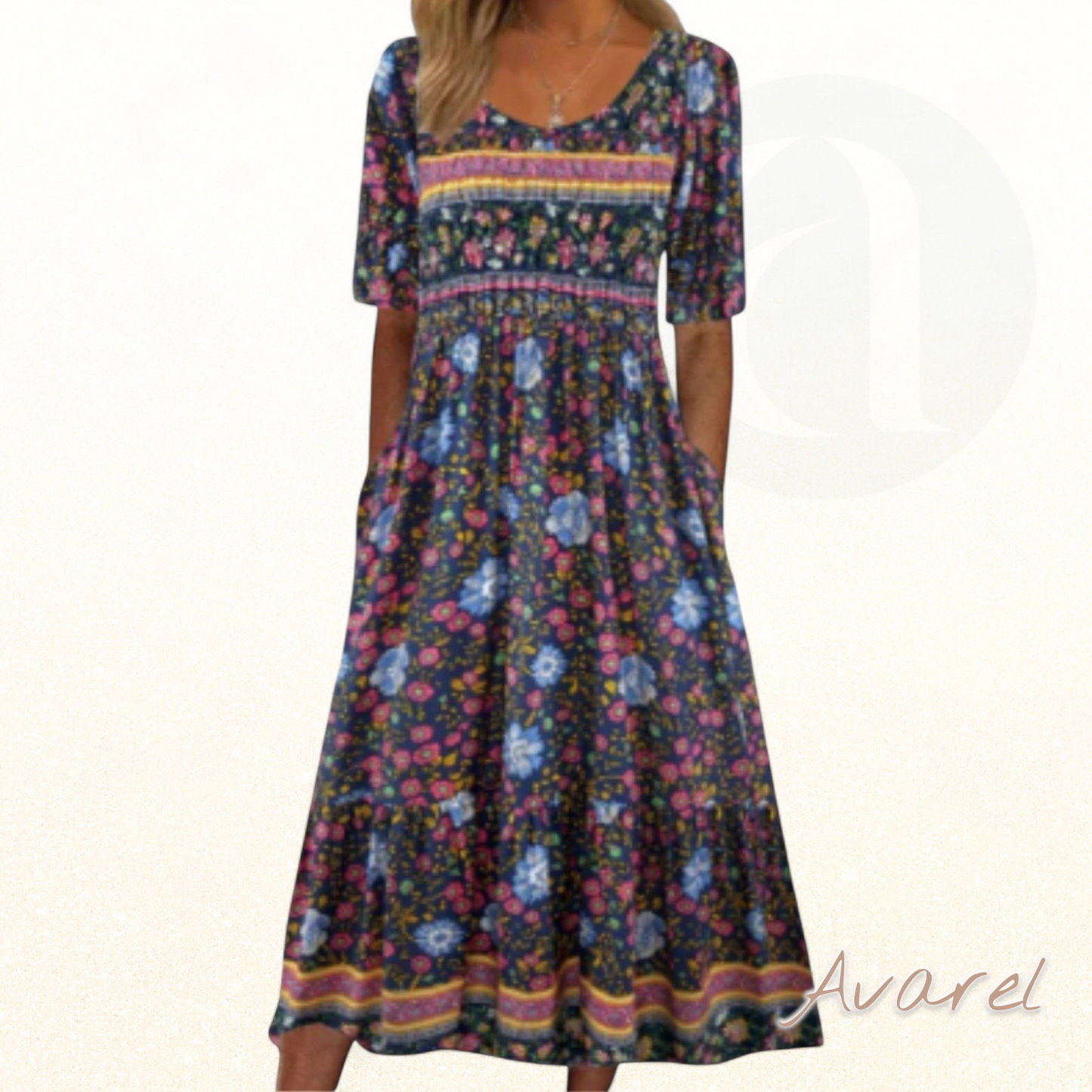 Elegantes und Praktisches Henriette Kleid im Bohème-Stil für Frauen