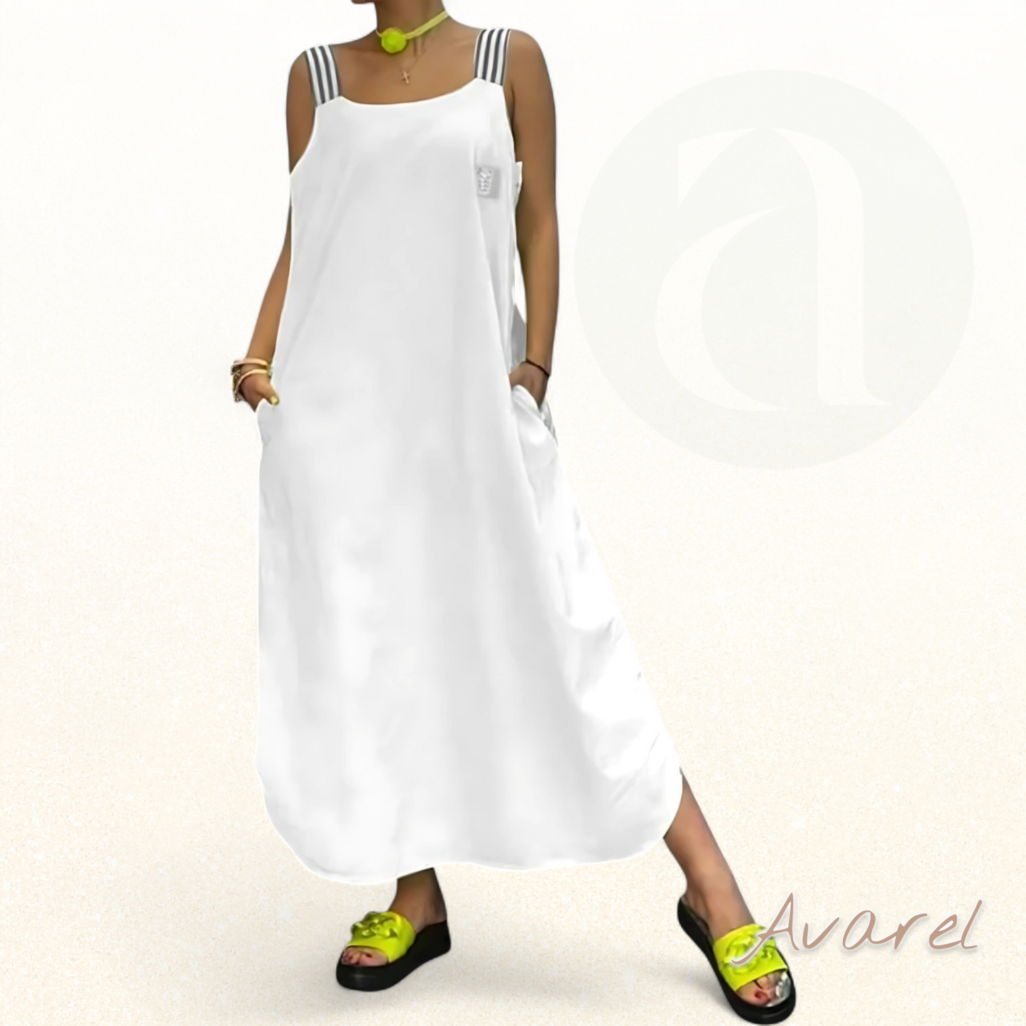 Lunara - Elegantes gestreiftes Kleid für unvergessliche Momente