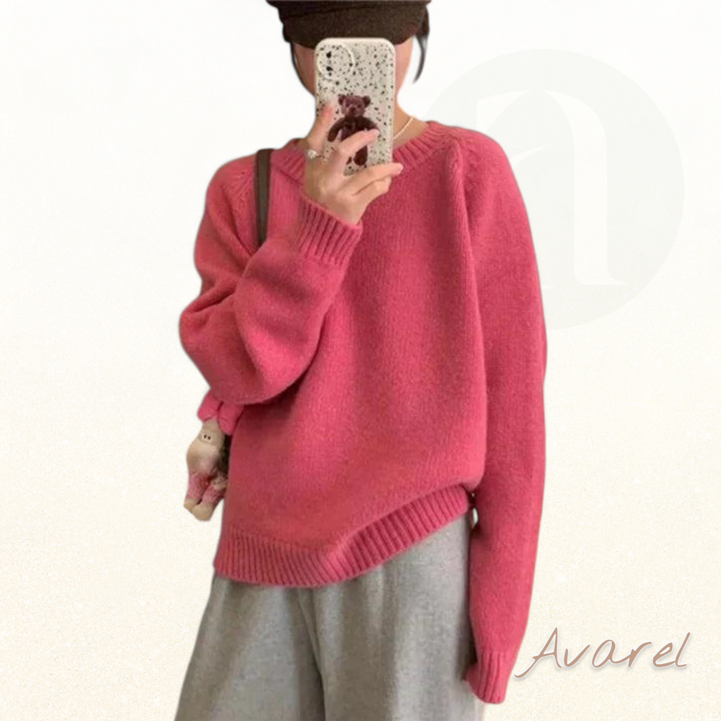 Chic Women- Mirror Lang Plus Size Sweatshirt – Modern Design für Trendsetzend Stil