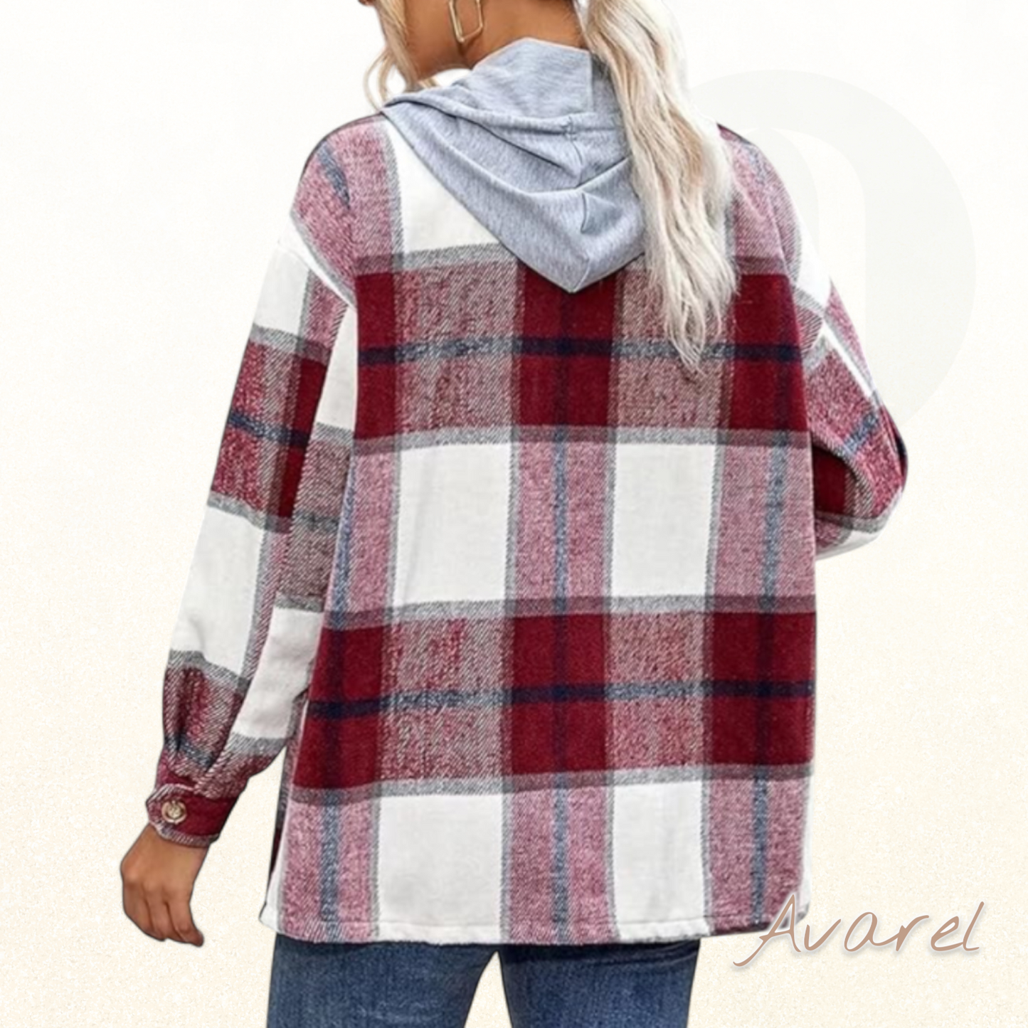 Chic Damen-Wärme-Cardigan mit Kapuze, verstellbarem Korsett und Knöpfen – Perfekt für gemütliche Wintertage