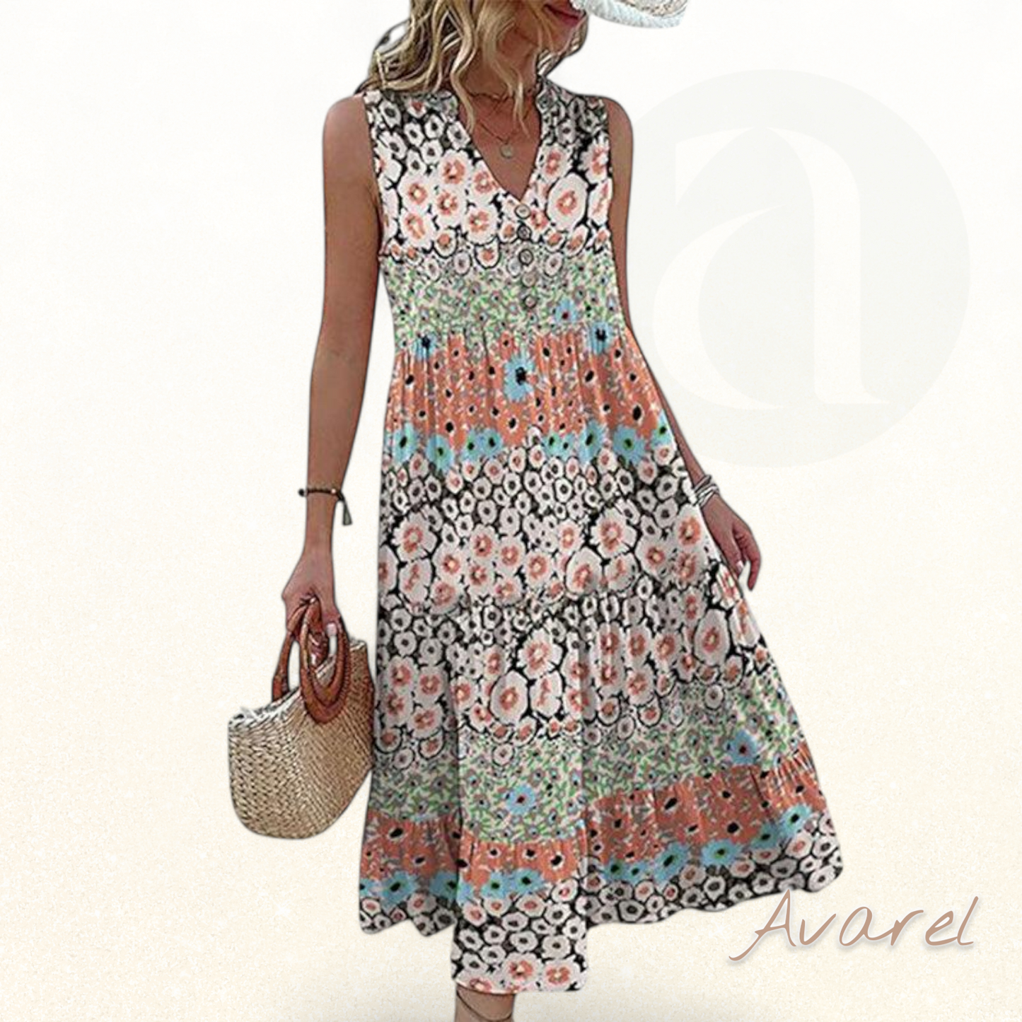 Zepira | Modernes und elegantes Blumenamenkleid für einen perfekten Stil