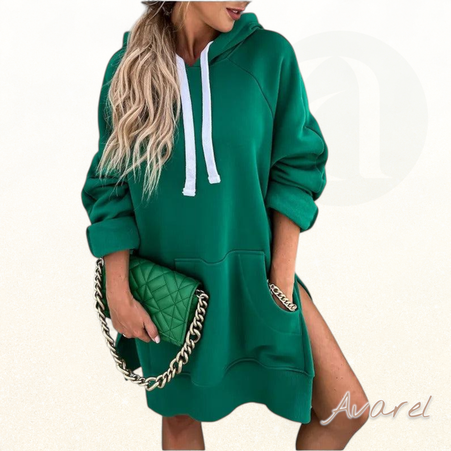 Evana Fraue Oversized Hoodie - Trendy und Bequem Locker Sitzen Perfekt Für Ganz Tag Spass