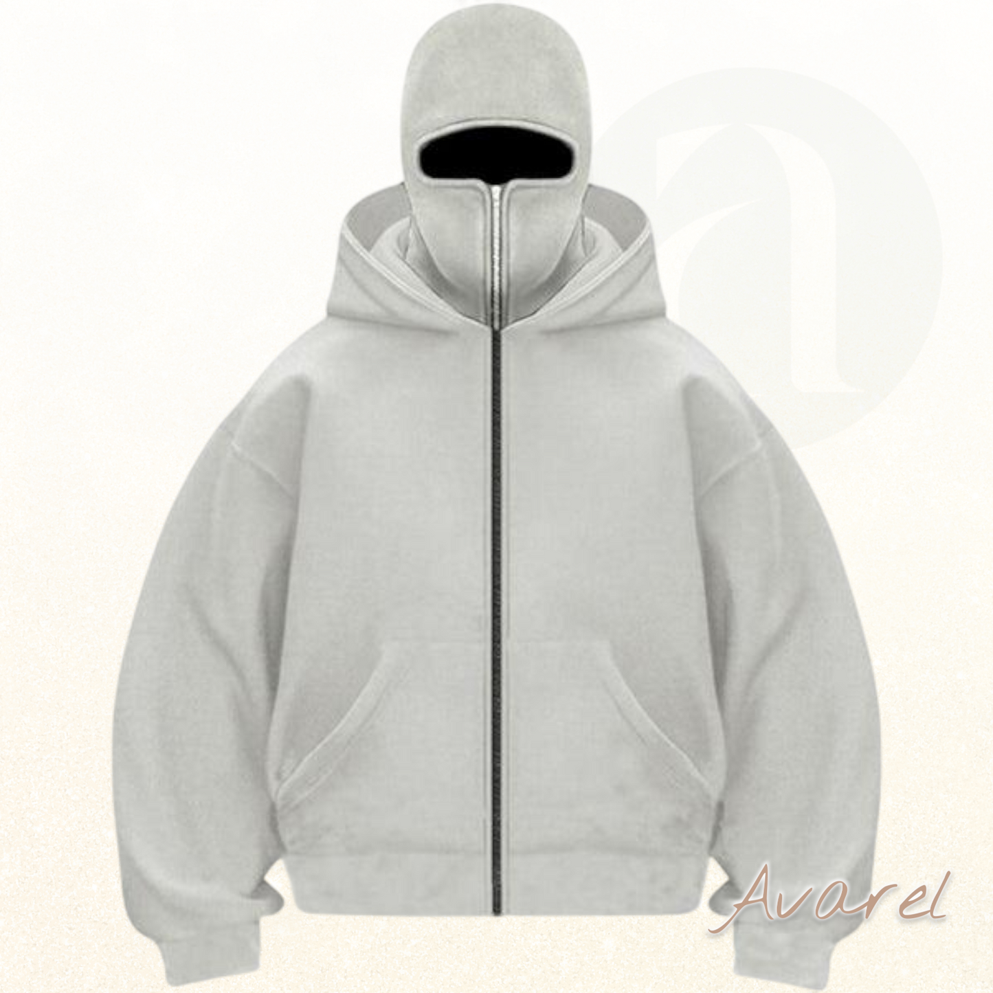 Stylischs Unisex Sweatshirt-Mantel mit Doppelkapuze und praktischem Reißverschluss