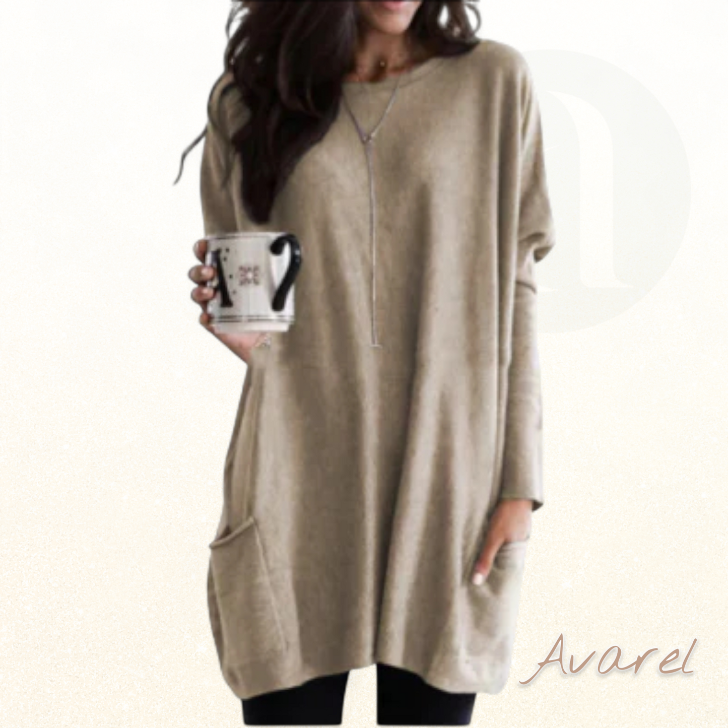 Alkinar Dame Komfortabler Sweatshirt mit Langärmle – Perfekt für jede Gelegenheit