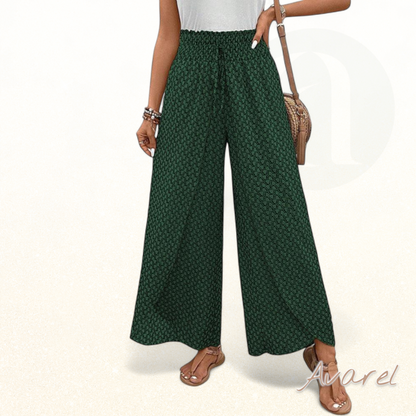 Stilvoll Hose mit wiitem Bein und elastischem Kordelzug, verziert mit moderne geometrischer Druck