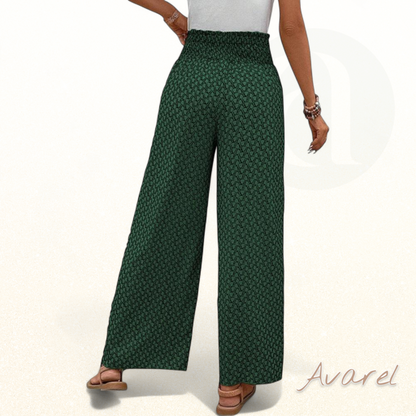 Stilvoll Hose mit wiitem Bein und elastischem Kordelzug, verziert mit moderne geometrischer Druck