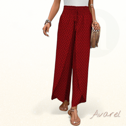 Stilvoll Hose mit wiitem Bein und elastischem Kordelzug, verziert mit moderne geometrischer Druck