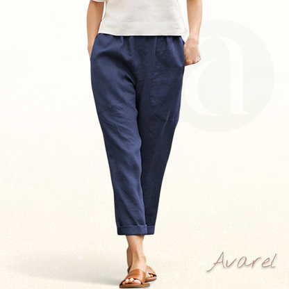 Hochwärtigi Buumwollhose für maximale Komfort