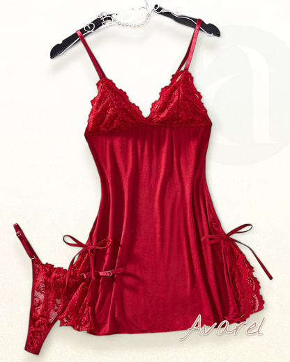 Verführerische sexy Dessous mit tiefem V-Ausschnitt