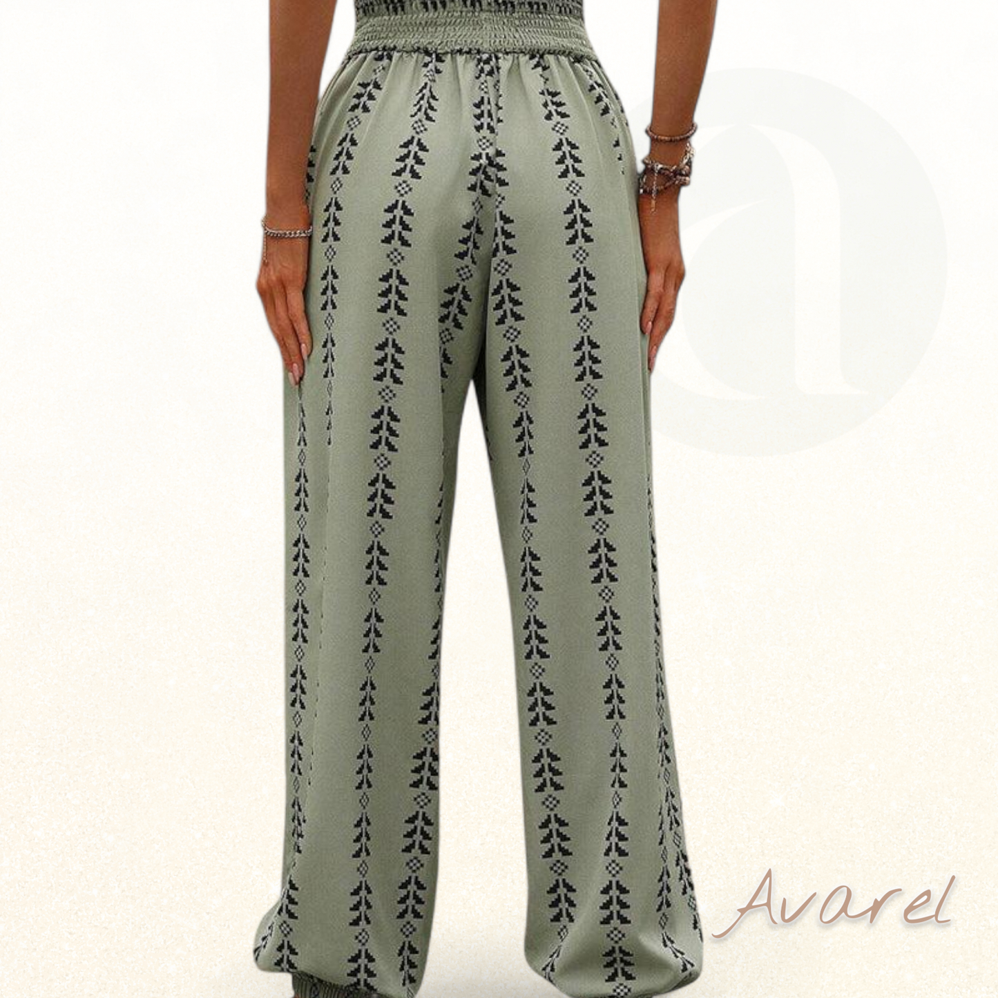 Bequemi Casual Bloomers mit moderne geometrischs Druckdesign