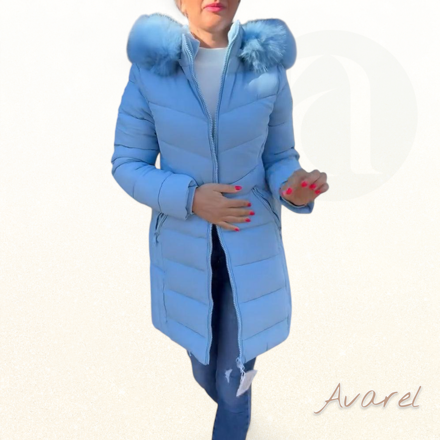 Bequemi ewazwärti wattieri Jacke mit Reissverschluss und praktische Tasche