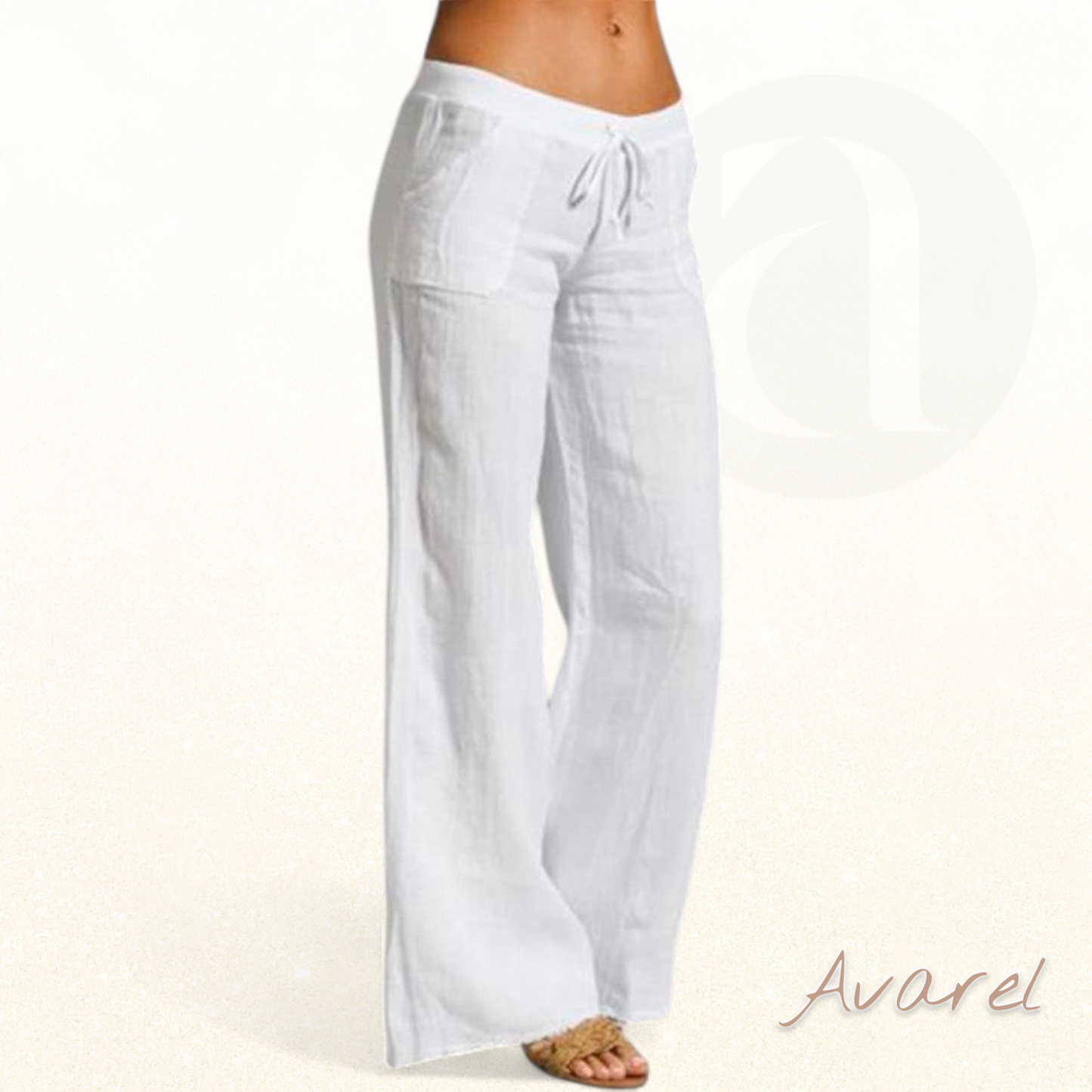 Eleganti Damenhose mit wiitem Bein für en stilvolle Look