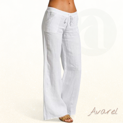 Eleganti Damenhose mit wiitem Bein für en stilvolle Look