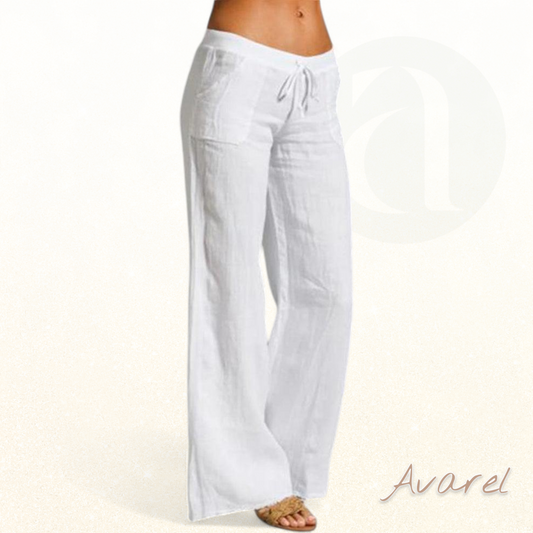 Eleganti Damenhose mit wiitem Bein für en stilvolle Look