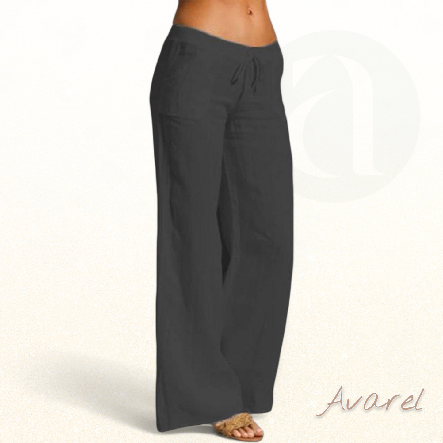 Eleganti Damenhose mit wiitem Bein für en stilvolle Look