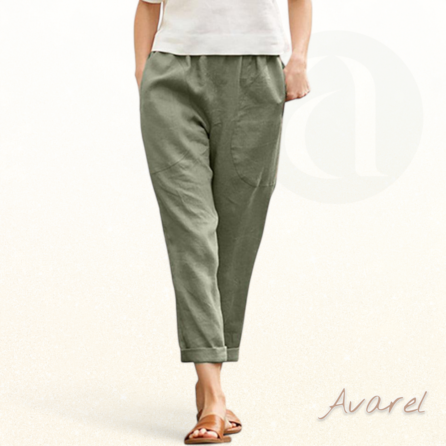 Hochwärtigi Buumwollhose für maximale Komfort