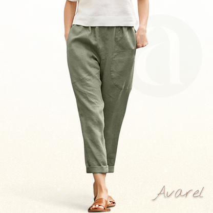 Hochwärtigi Buumwollhose für maximale Komfort