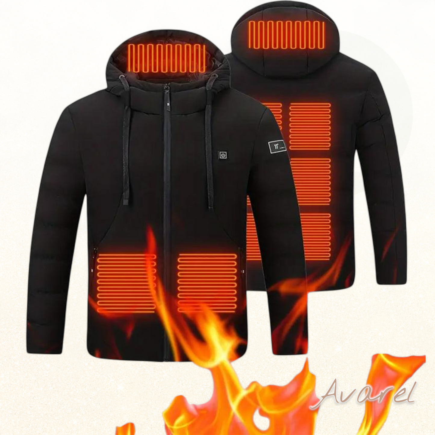 Komfortabli gepolsterte Jacke mit innovativer Heiztechnik für optimalen Komfort