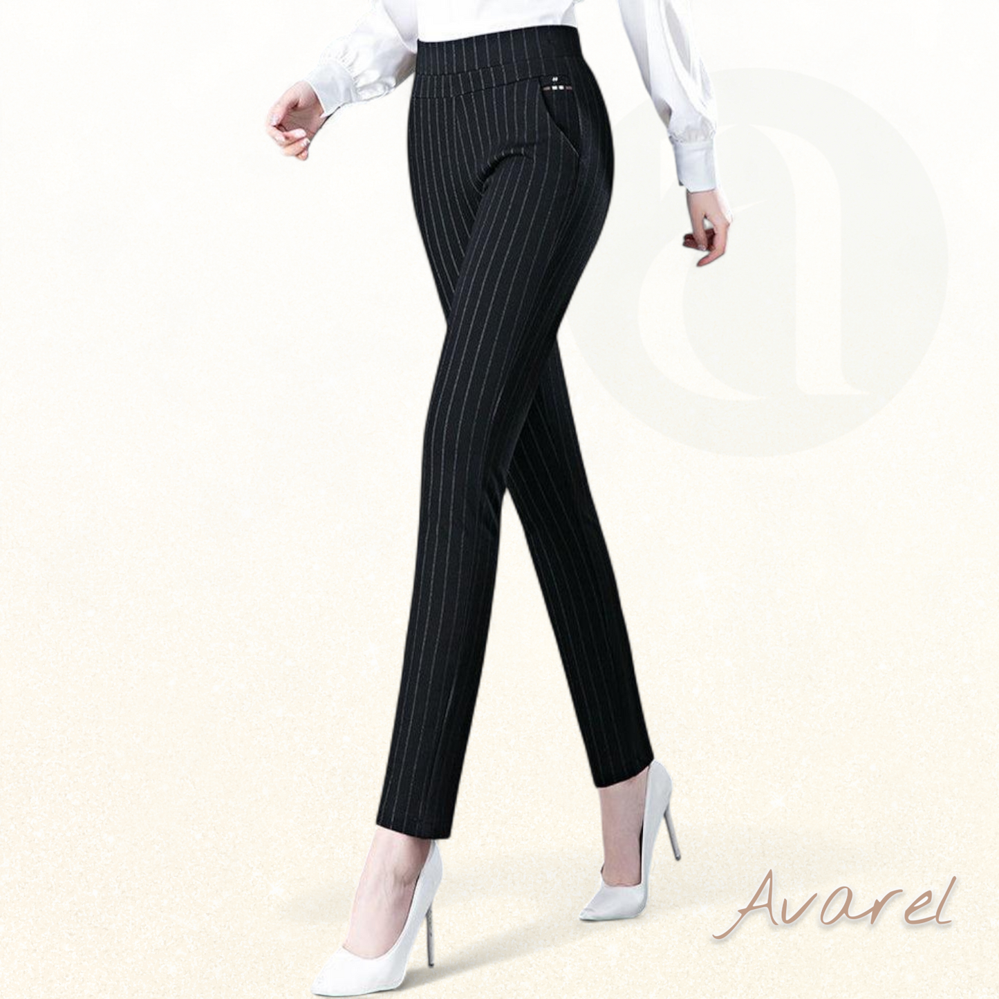 Stilvoll Hochtaillierte Hose mit praktische Tasche für de perfekte Look