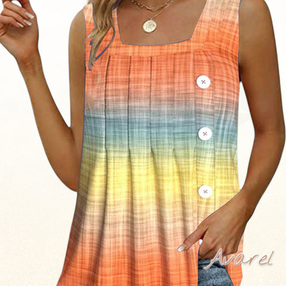 Stylisches ärmelloses T-Shirt mit faszinierendem Farbverlauf