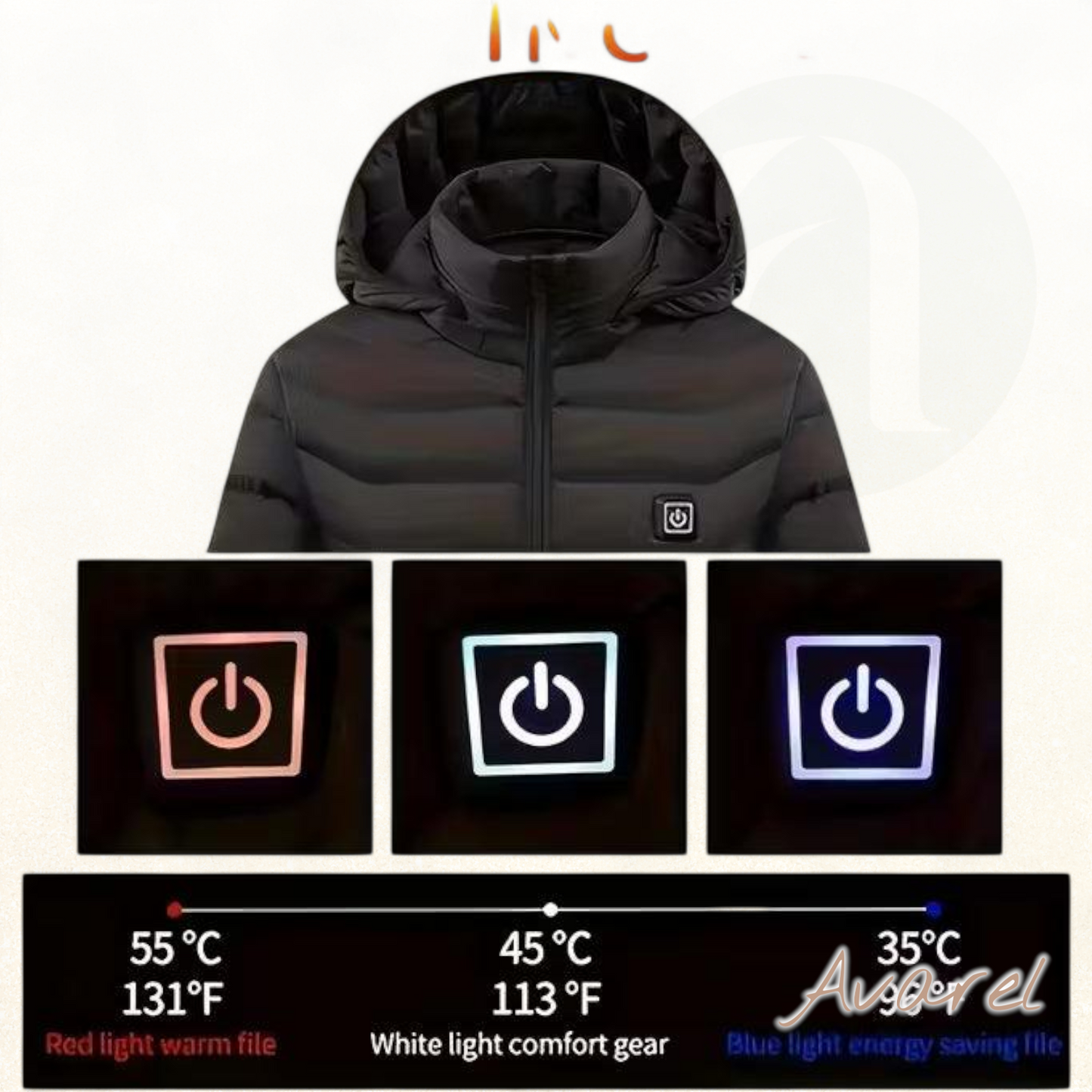 Hochwertige Intelligente Heizkapuzen-Baumwolljacke für optimalen Komfort