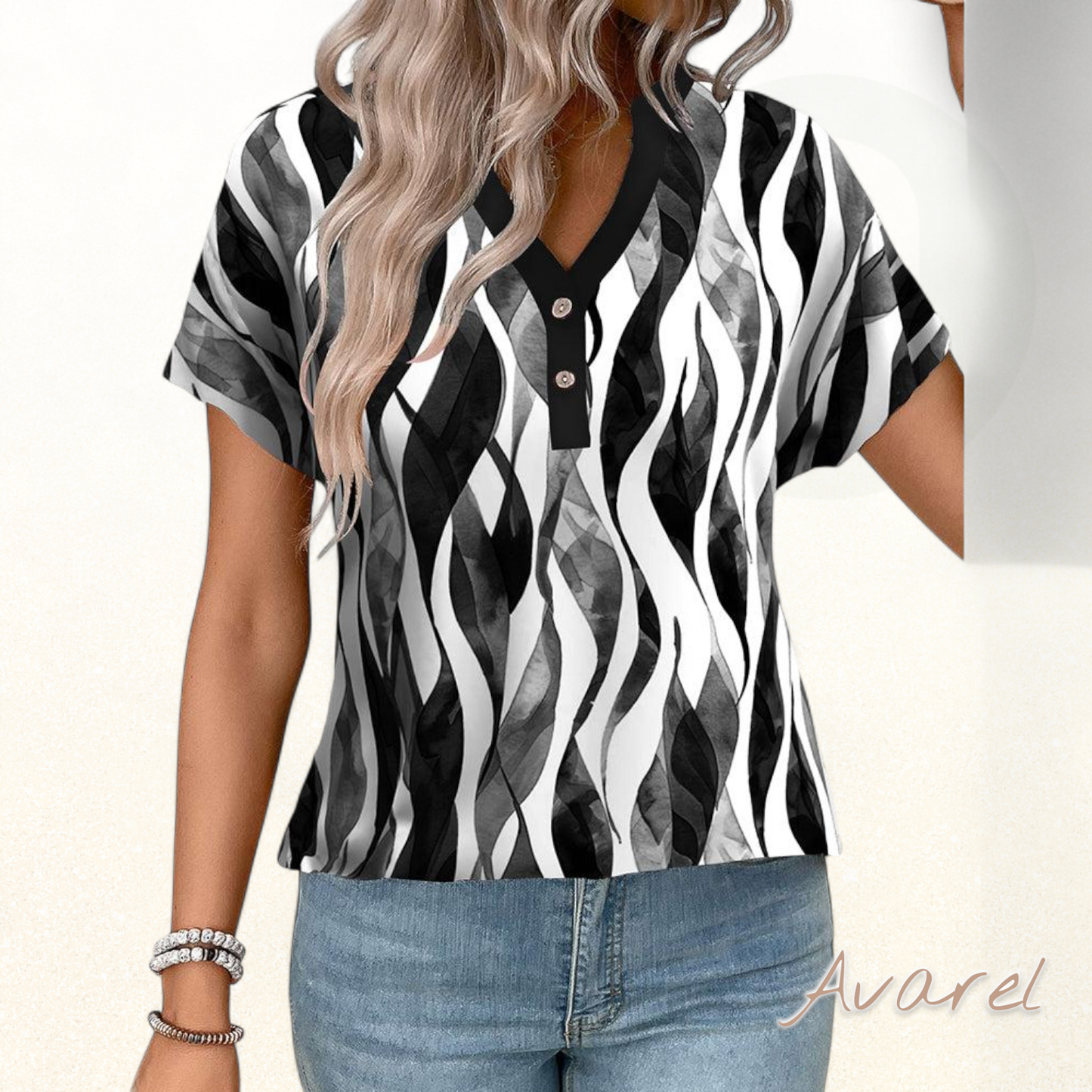 Lässigs bedruckts T-Shirt für jeder Anlass