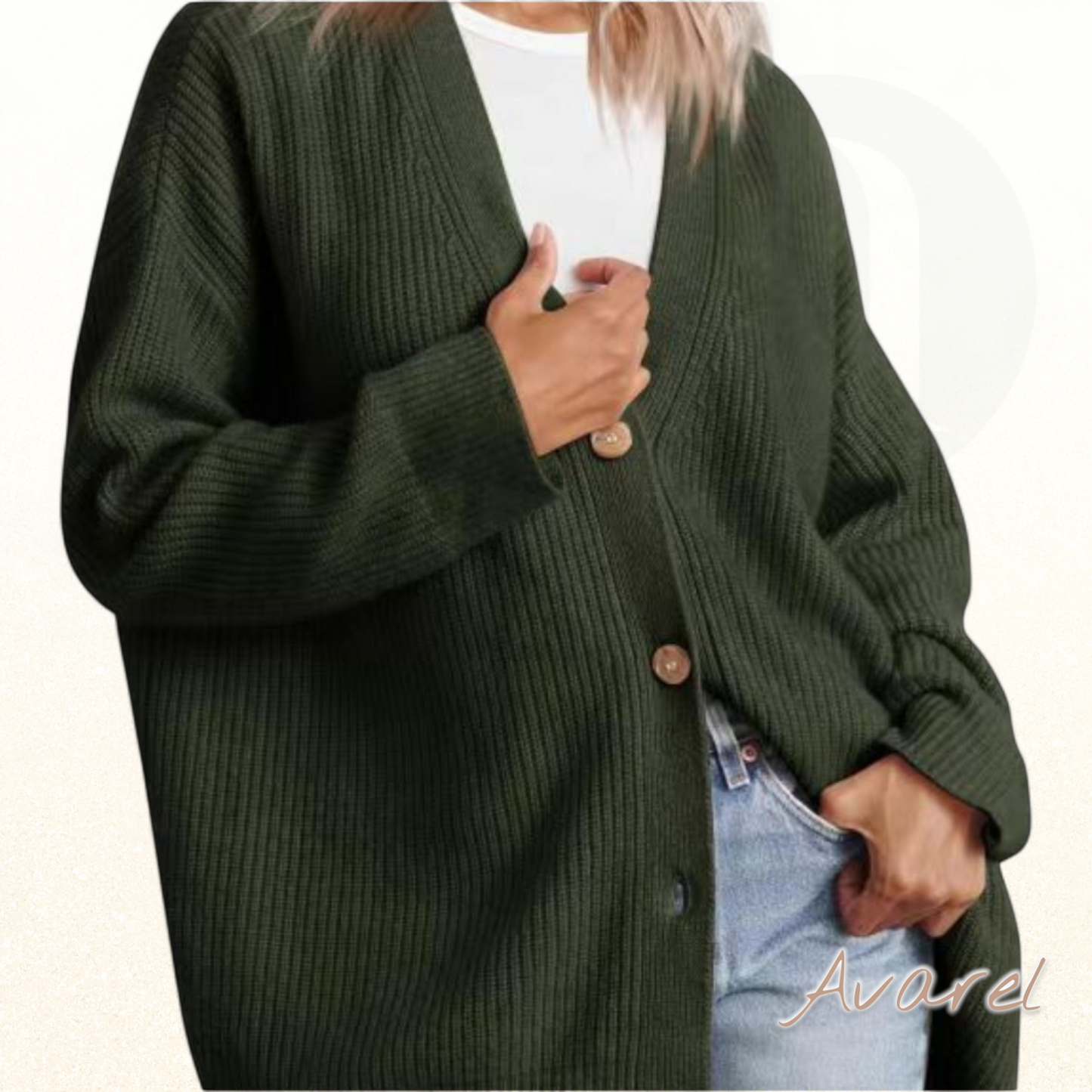 Chic & Cozy Damen strickjacke mit elegante Knöpfe – stilvolle lang aktiv für optimal Kompfort