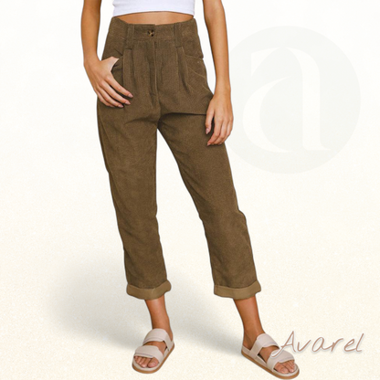 Eleganti geradi Passform Hose mit hohe Taille für en styliche Look