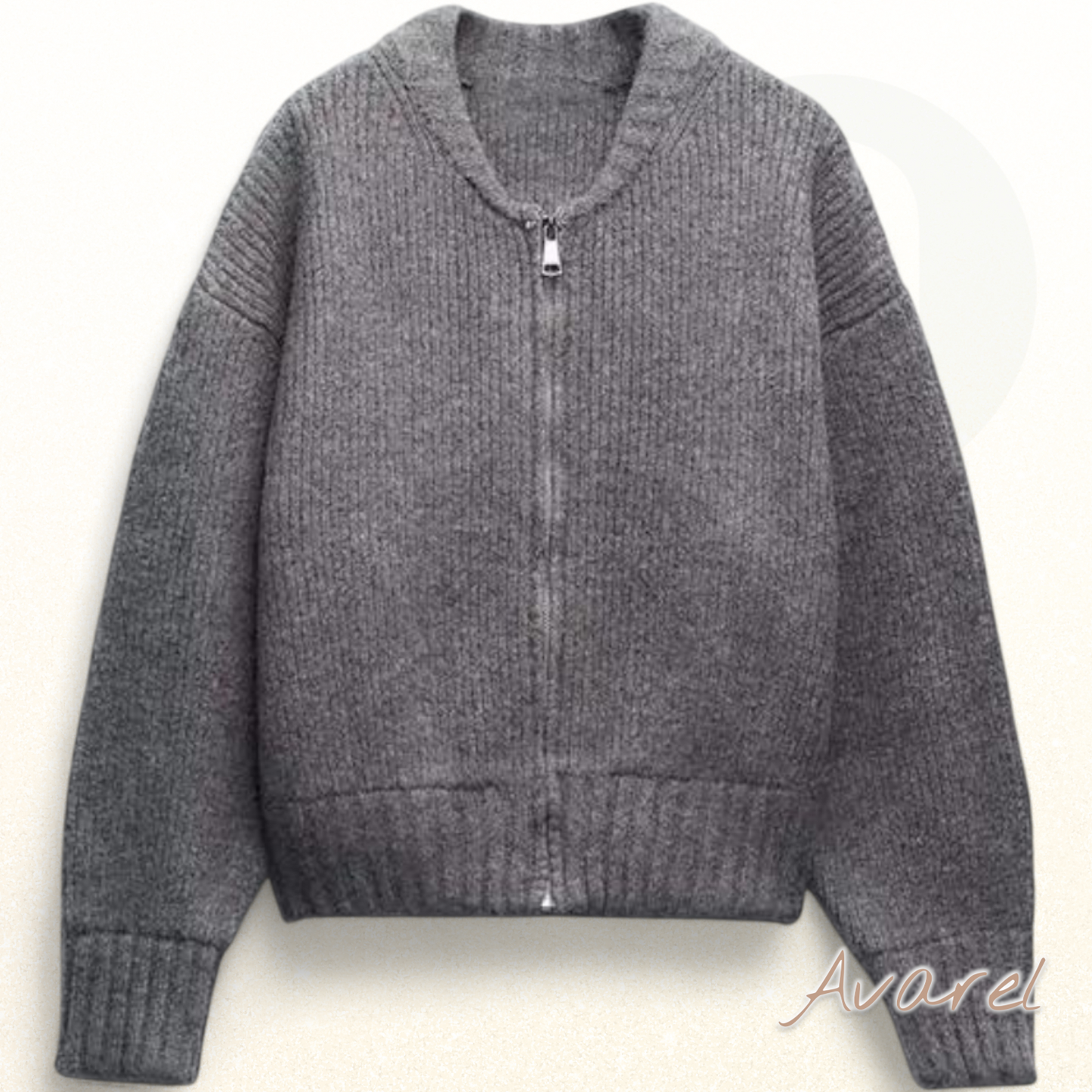 Frauem #Mäntel aus Strick mit Rundhals und Reissverschluss – Moderner Stil und maximaler Komfort