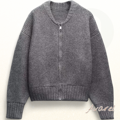 Frauem #Mäntel aus Strick mit Rundhals und Reissverschluss – Moderner Stil und maximaler Komfort