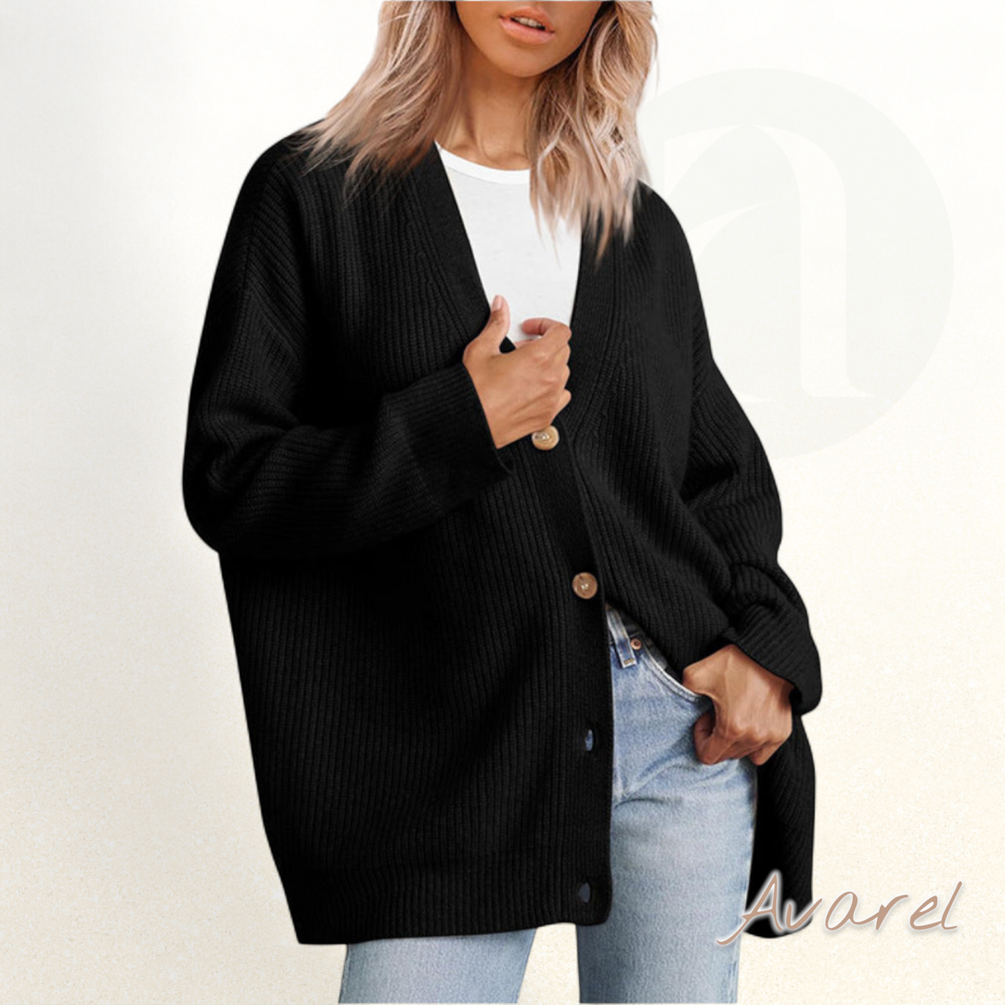 Chic & Cozy Damen strickjacke mit elegante Knöpfe – stilvolle lang aktiv für optimal Kompfort
