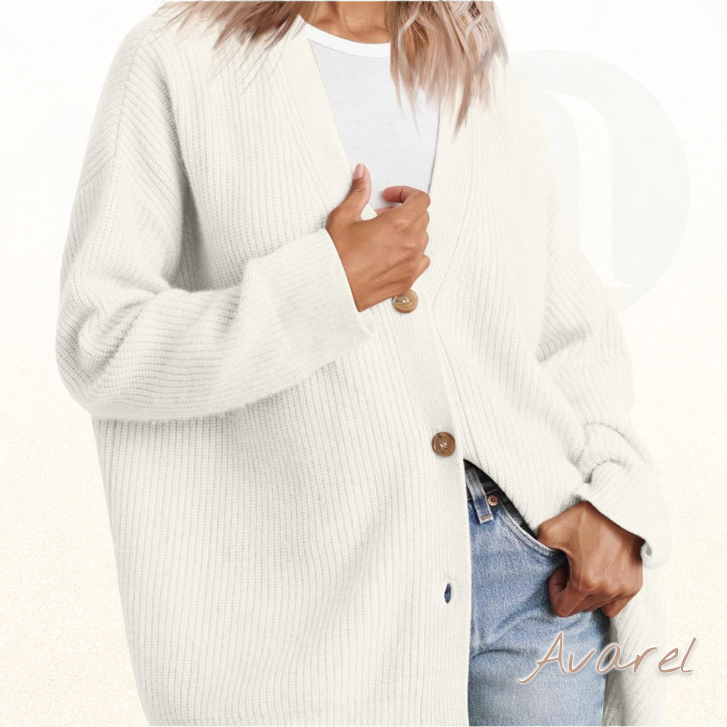 Chic & Cozy Damen strickjacke mit elegante Knöpfe – stilvolle lang aktiv für optimal Kompfort