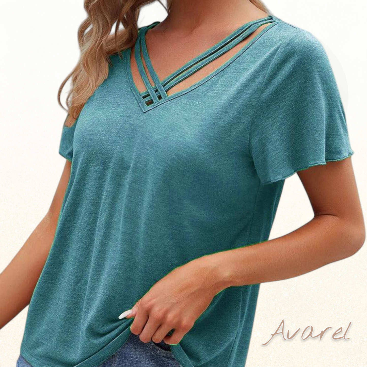 Stylisch-einfarbiges Cut Out T-Shirt für ne trendige Look