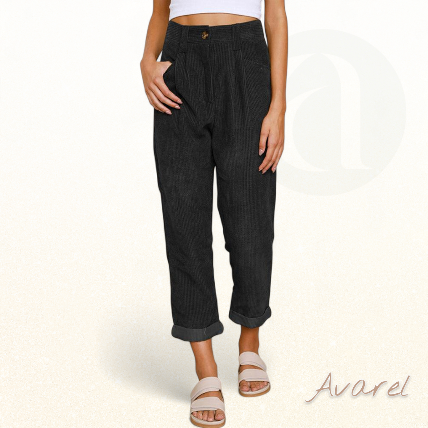 Eleganti geradi Passform Hose mit hohe Taille für en styliche Look