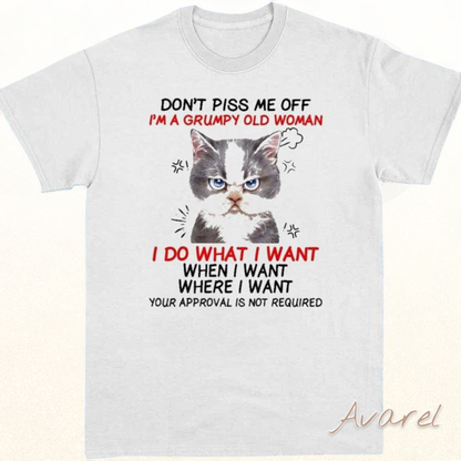 Bequems Casual-T-Shirt mit trendy Brief- und Katze-Design