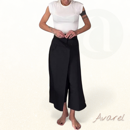 Stylisch(e) einfarbigi asymmetrisch Freizeithos für en lässige Look