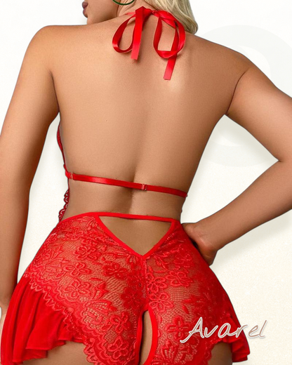 Verführerischer transparenter Spitzen-Body für en unwiderstehliche Look