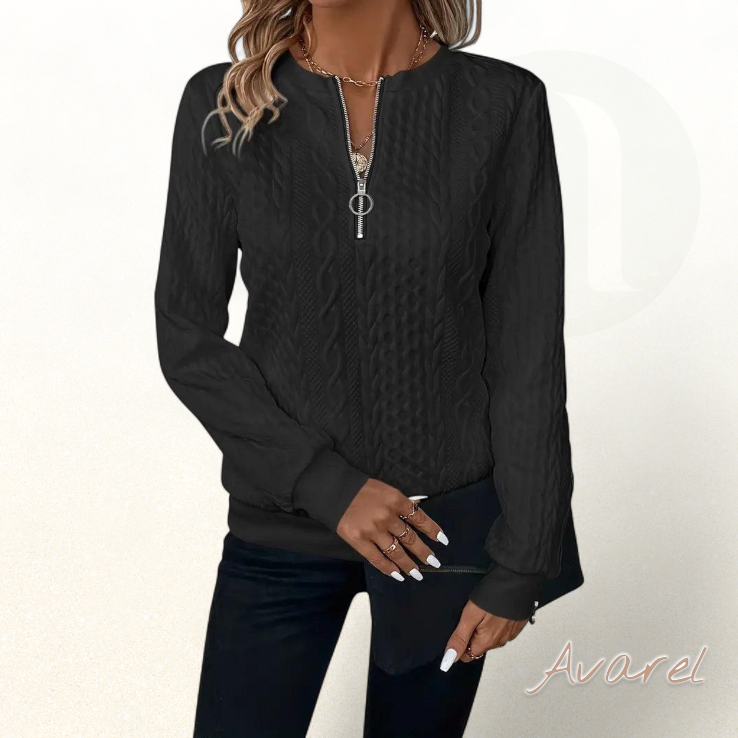 Ampelglühbirne | Modischer Pullover mit Front-Reissverschluss für ultimativen Komfort und beeindruckenden Stil