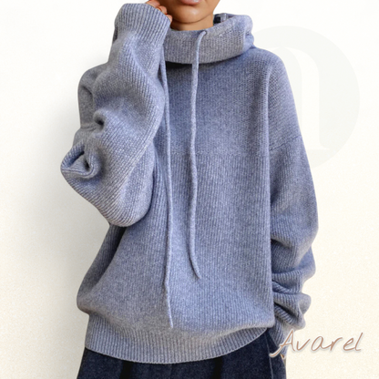 eleganter und bequemer Wollmisch-Pulli mit Seil-Design-Accessoires für einen schicken Look