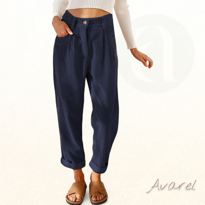 Eleganti geradi Passform Hose mit hohe Taille für en styliche Look