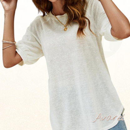 Stilvolls T-Shirt mit modische Knopfärmle für dr perfekti Look